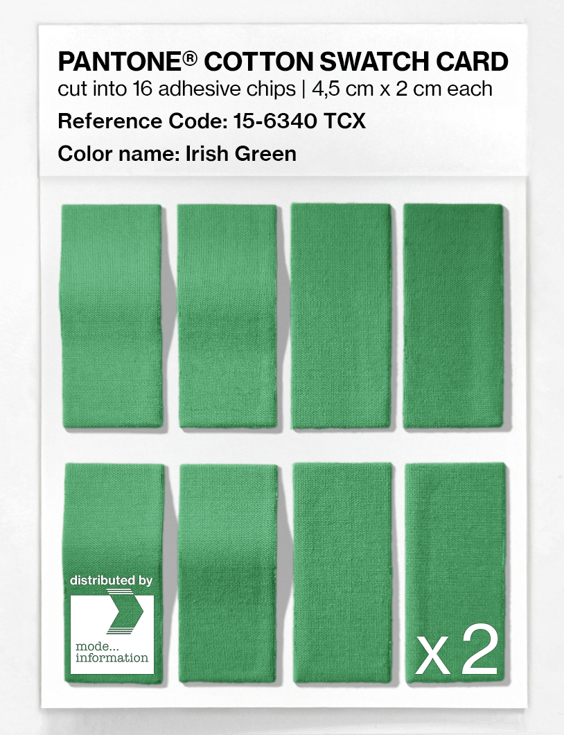 Artikelbild 5 des Artikels “PANTONE® COTTON SWATCH CARD 15-6340 TCX Irish Green “