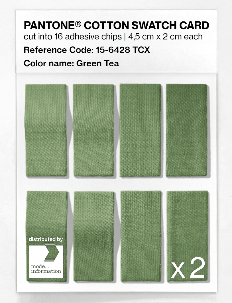 Artikelbild 5 des Artikels “PANTONE® COTTON SWATCH CARD 15-6428 TCX Green Tea “