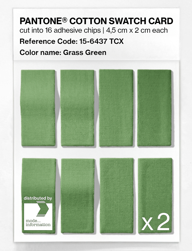 Artikelbild 5 des Artikels “PANTONE® COTTON SWATCH CARD 15-6437 TCX Grass Green “