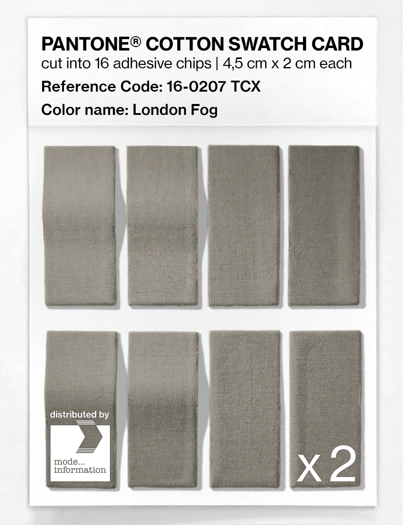 Artikelbild 5 des Artikels “PANTONE® COTTON SWATCH CARD 16-0207 TCX London Fog “