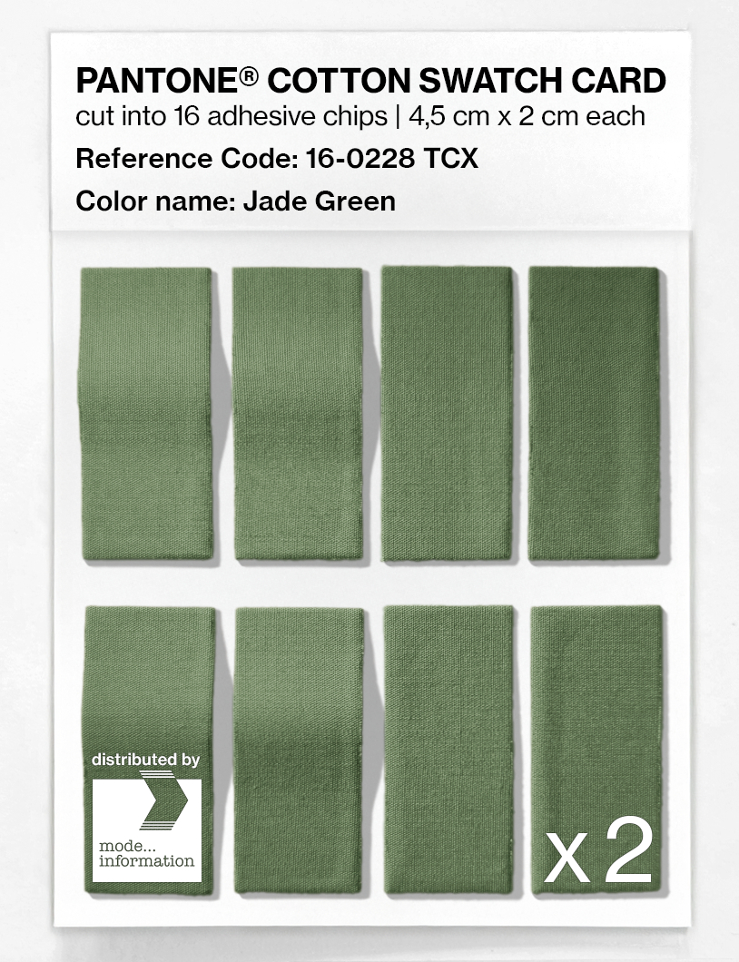 Artikelbild 5 des Artikels “PANTONE® COTTON SWATCH CARD 16-0228 TCX Jade Green “