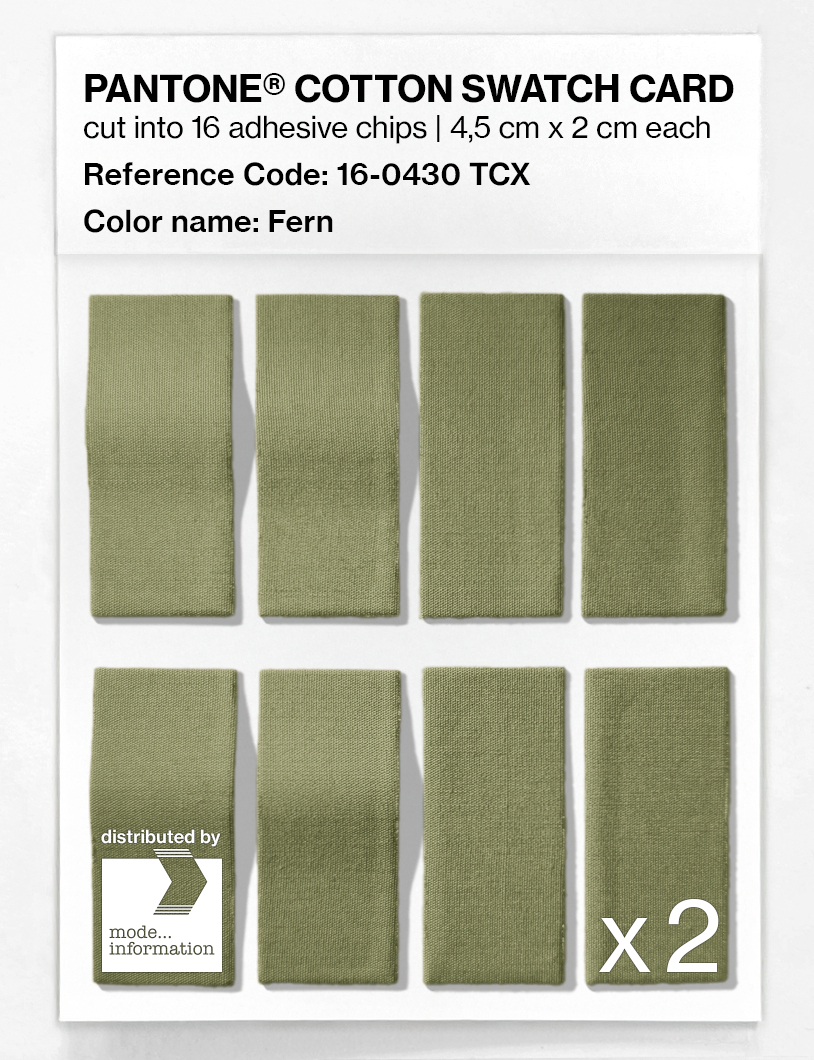 Product image 5 of the product “PANTONE® COTTON SWATCH CARD 16-0430 TCX Fern ”