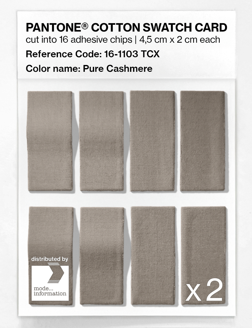 Artikelbild 5 des Artikels “PANTONE® COTTON SWATCH CARD 16-1103 TCX Pure Cashmere “