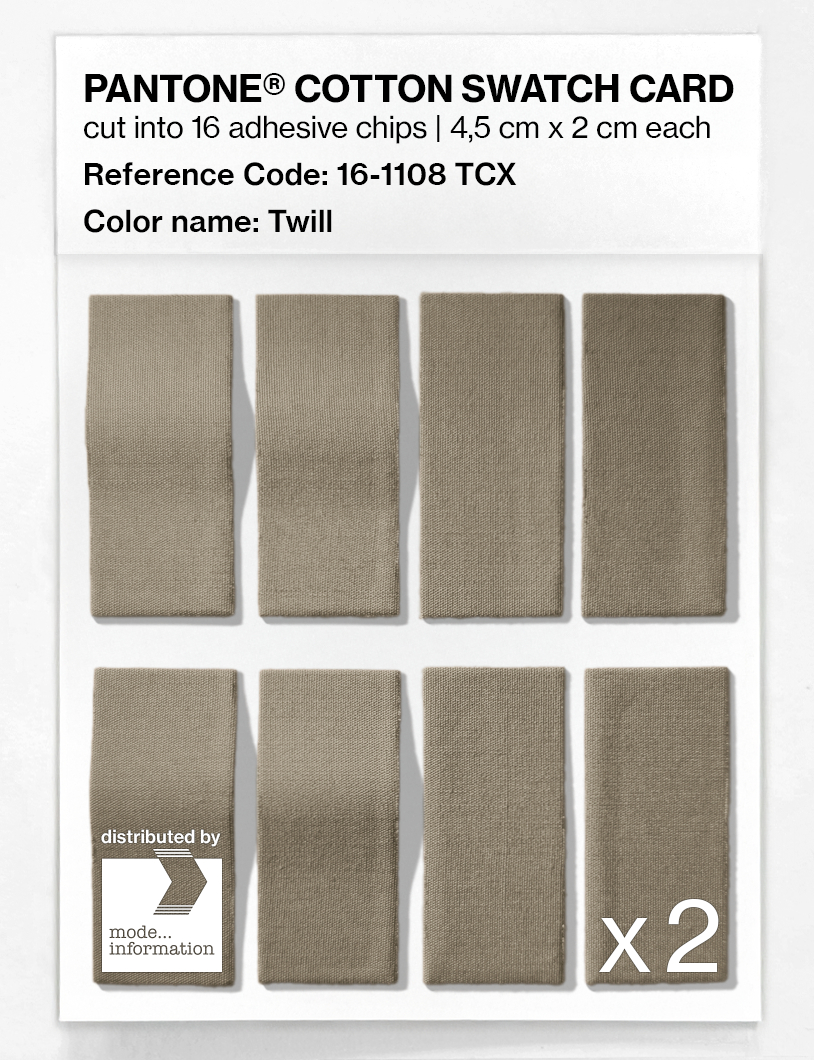 Product image 5 of the product “PANTONE® COTTON SWATCH CARD 16-1108 TCX Twill ”