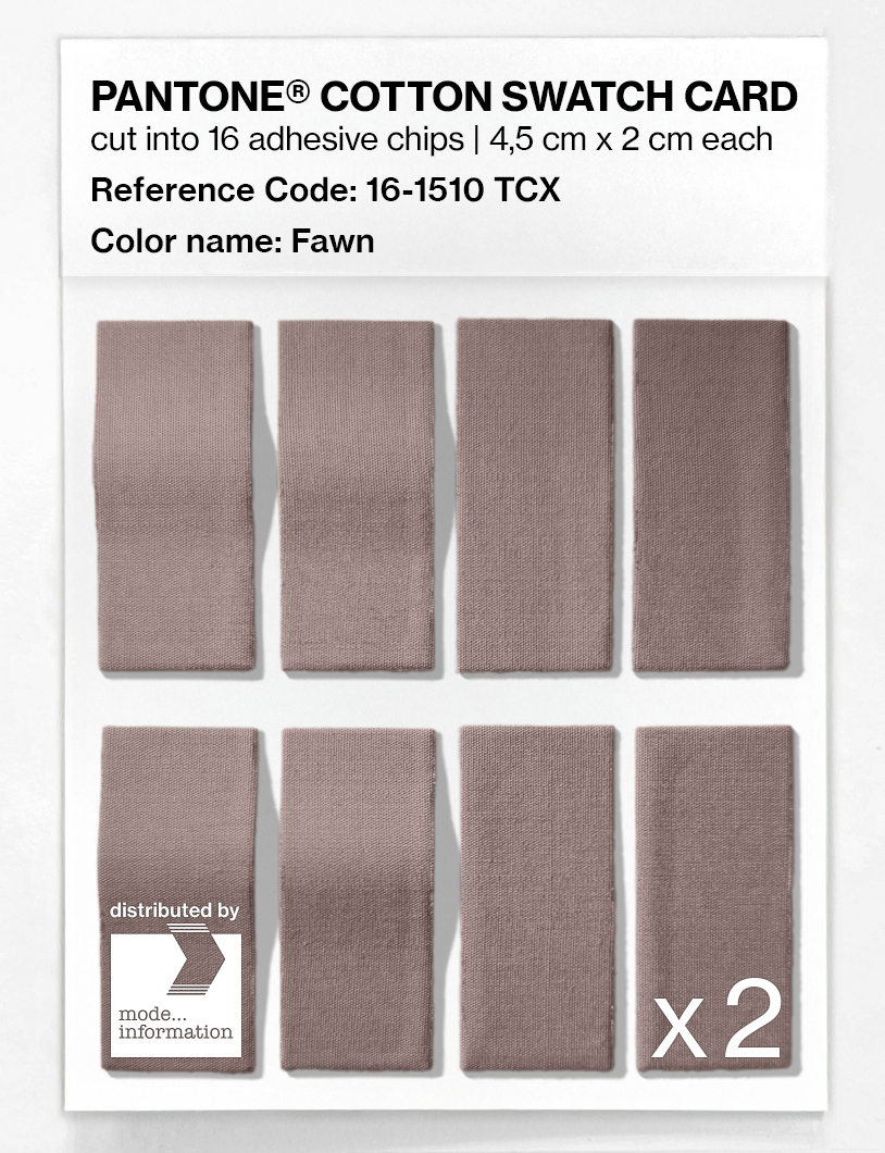 Product image 5 of the product “PANTONE® COTTON SWATCH CARD 16-1510 TCX Fawn ”