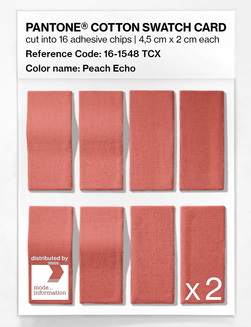 Artikelbild 5 des Artikels “PANTONE® COTTON SWATCH CARD 16-1548 TCX Peach Echo “
