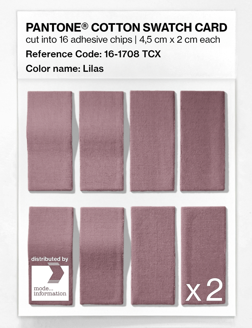 Product image 5 of the product “PANTONE® COTTON SWATCH CARD 16-1708 TCX Lilas ”
