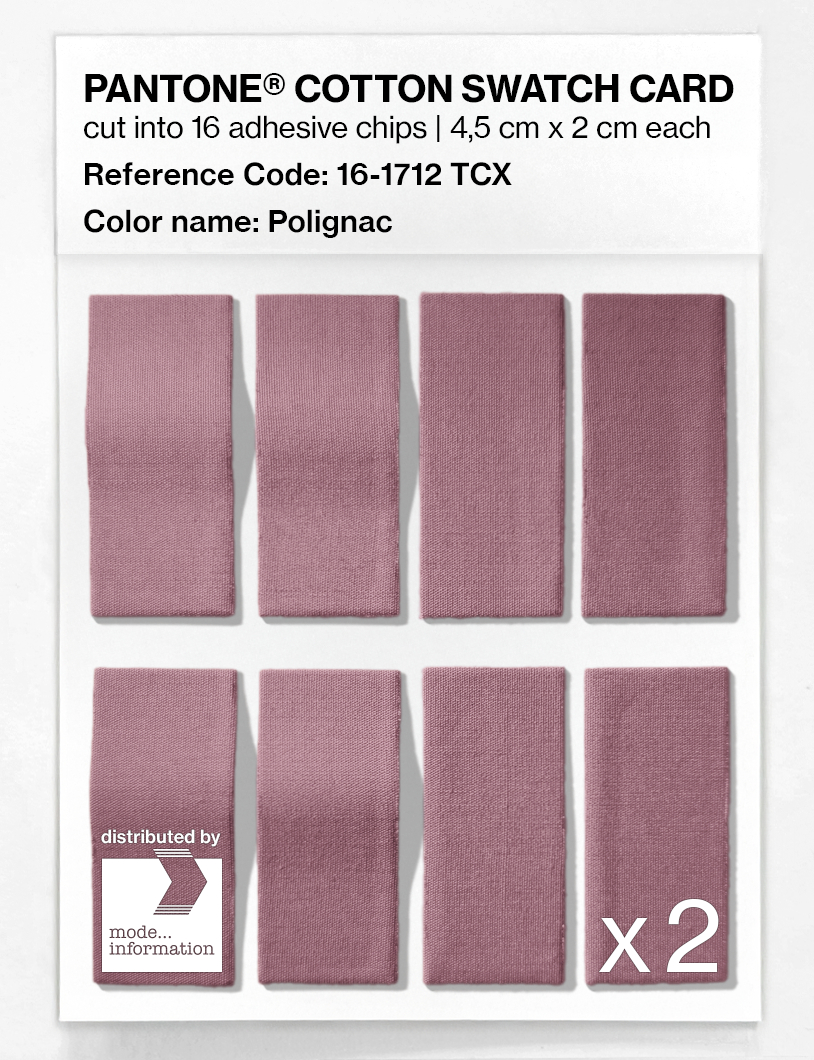 Product image 5 of the product “PANTONE® COTTON SWATCH CARD 16-1712 TCX Polignac ”