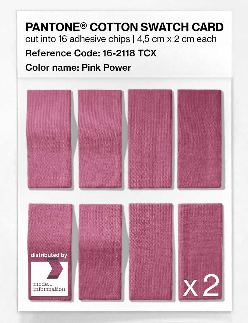 Product image 5 of the product “PANTONE® COTTON SWATCH CARD 16-2118 TCX Pink Power ”