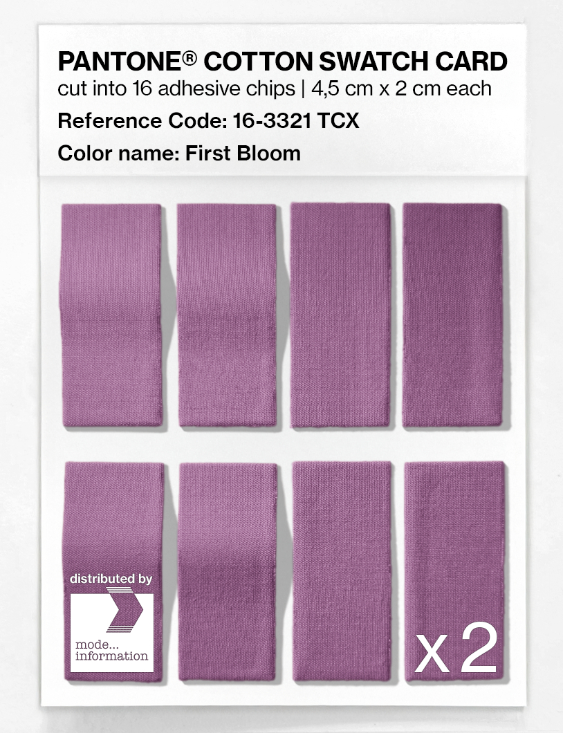 Product image 5 of the product “PANTONE® COTTON SWATCH CARD 16-3321 TCX First Bloom ”