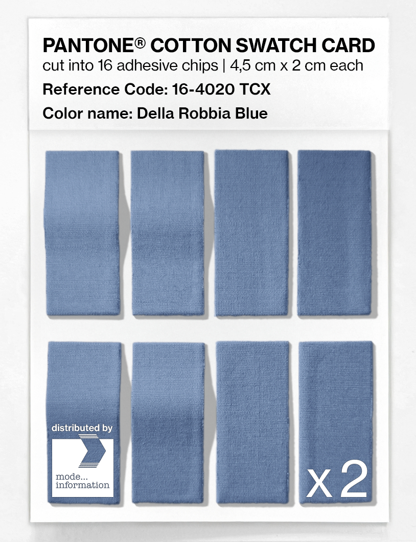 Artikelbild 5 des Artikels “PANTONE® COTTON SWATCH CARD 16-4020 TCX Della Robbia Blue “