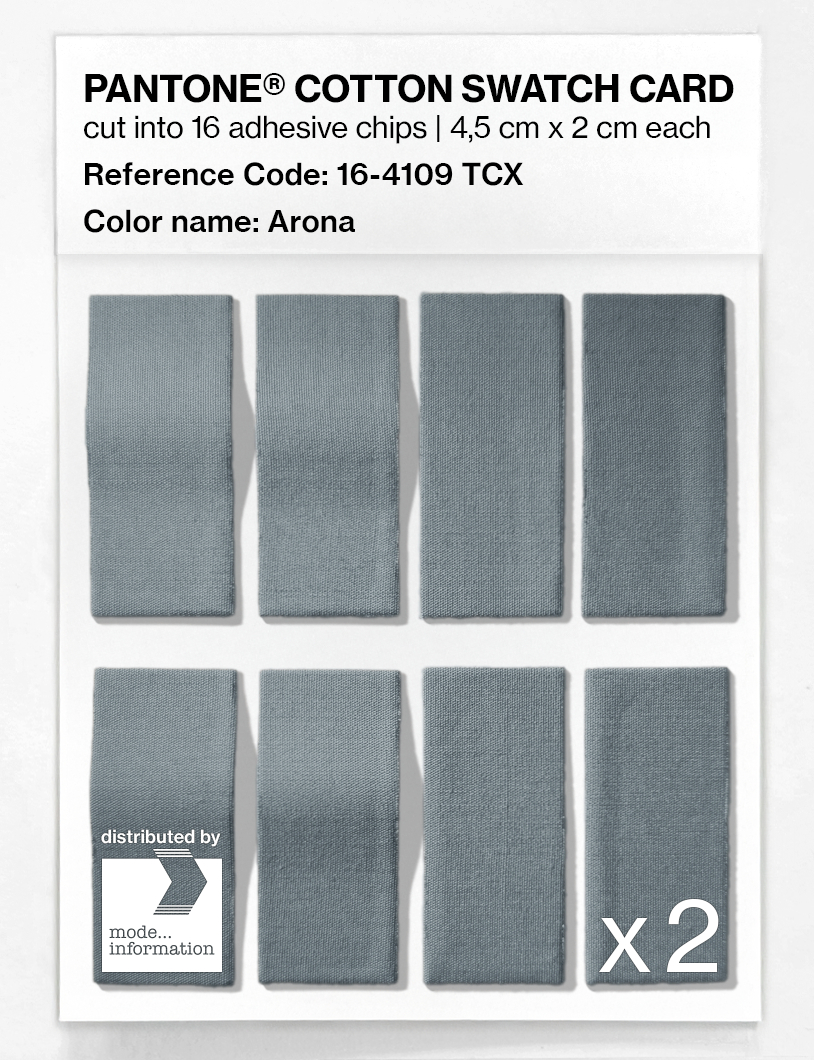 Product image 5 of the product “PANTONE® COTTON SWATCH CARD 16-4109 TCX Arona ”