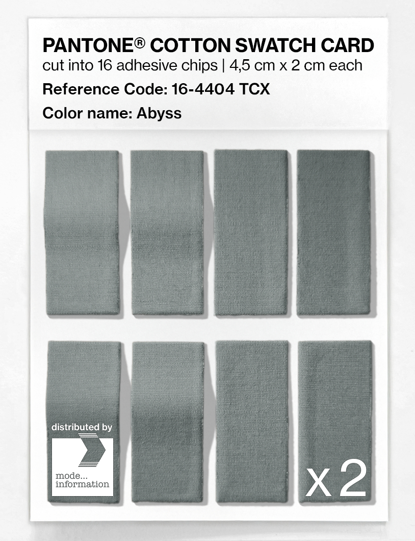 Product image 5 of the product “PANTONE® COTTON SWATCH CARD 16-4404 TCX Abyss ”