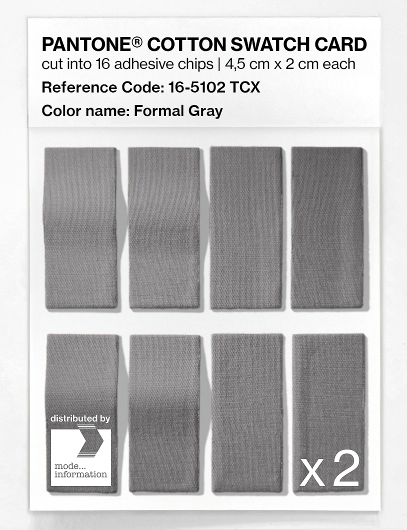 Artikelbild 5 des Artikels “PANTONE® COTTON SWATCH CARD 16-5102 TCX Formal Gray “