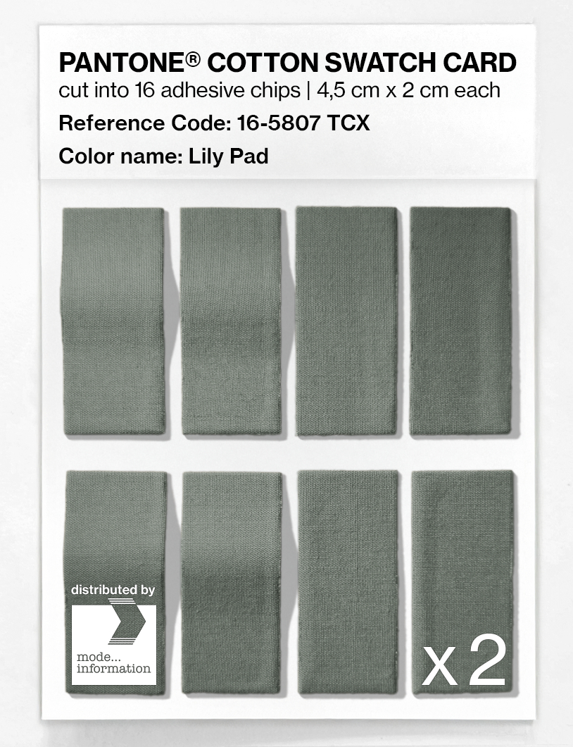 Artikelbild 5 des Artikels “PANTONE® COTTON SWATCH CARD 16-5807 TCX Lily Pad “