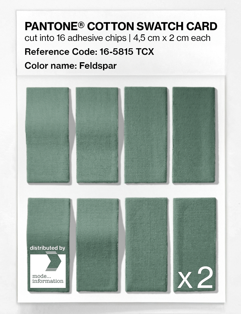 Product image 5 of the product “PANTONE® COTTON SWATCH CARD 16-5815 TCX Feldspar ”