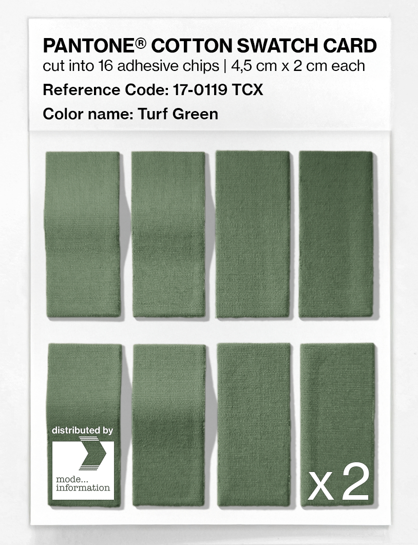 Artikelbild 5 des Artikels “PANTONE® COTTON SWATCH CARD 17-0119 TCX Turf Green “