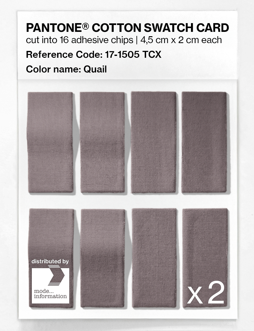 Artikelbild 5 des Artikels “PANTONE® COTTON SWATCH CARD 17-1505 TCX Quail “