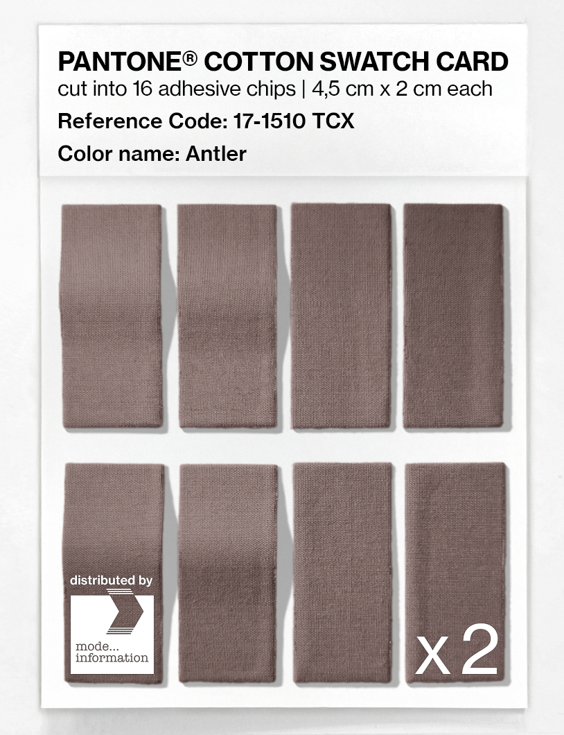 Product image 5 of the product “PANTONE® COTTON SWATCH CARD 17-1510 TCX Antler ”