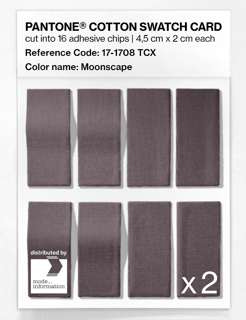 Product image 5 of the product “PANTONE® COTTON SWATCH CARD 17-1708 TCX Moonscape ”