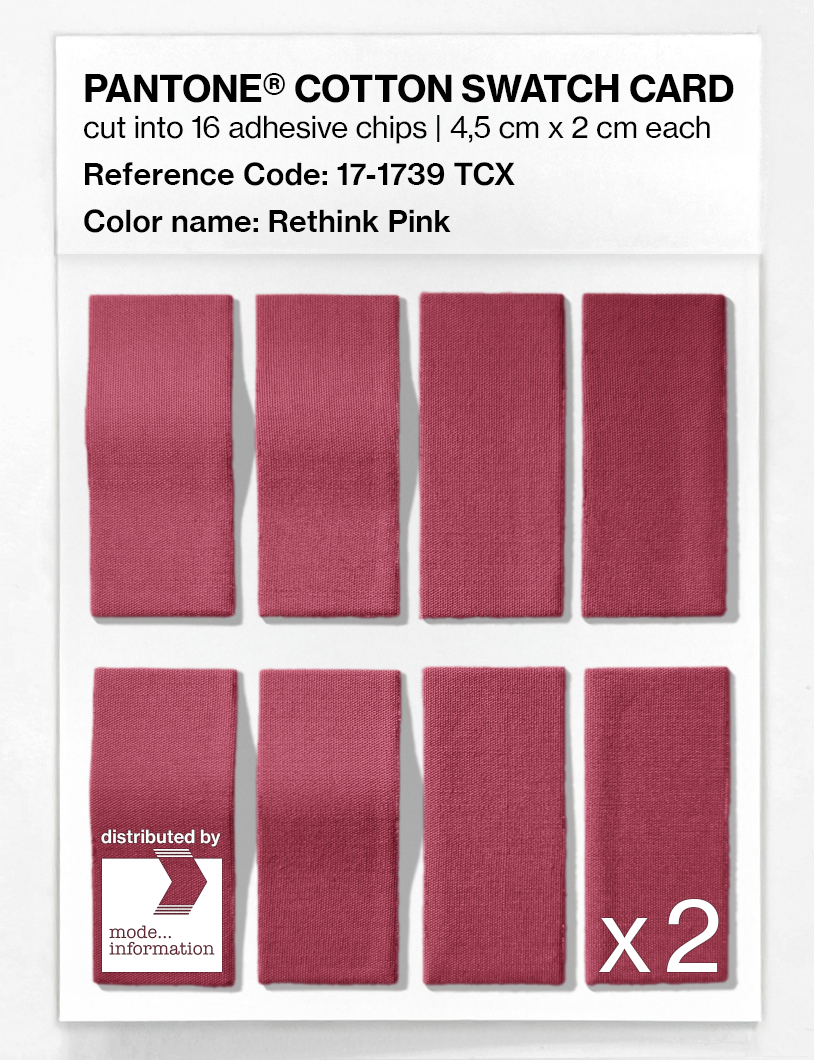 Artikelbild 5 des Artikels “PANTONE® COTTON SWATCH CARD 17-1739 TCX Rethink Pink “