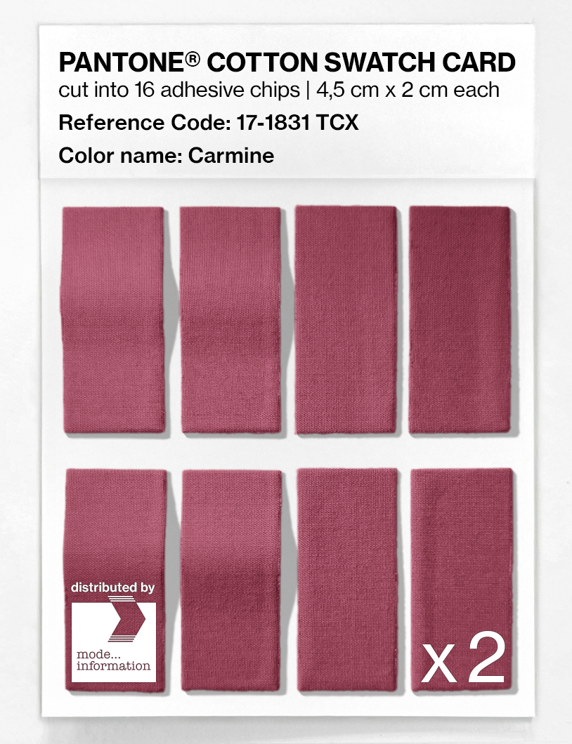 Artikelbild 5 des Artikels “PANTONE® COTTON SWATCH CARD 17-1831 TCX Carmine “