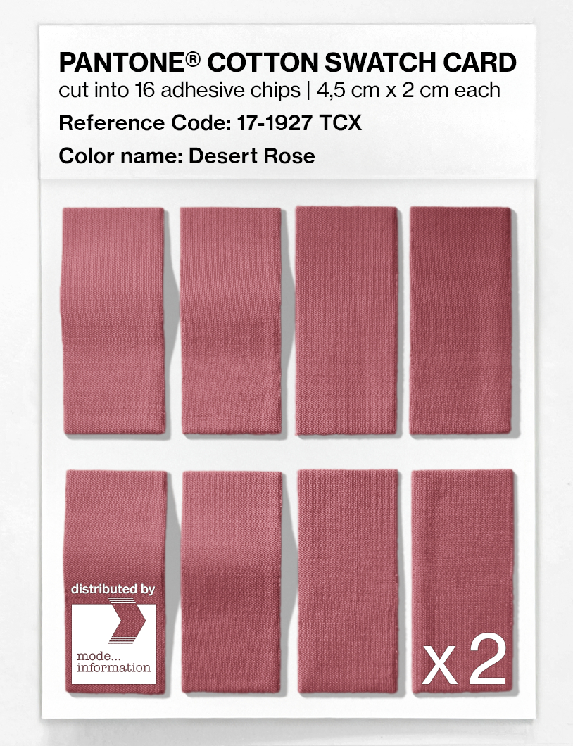 Artikelbild 5 des Artikels “PANTONE® COTTON SWATCH CARD 17-1927 TCX Desert Rose “