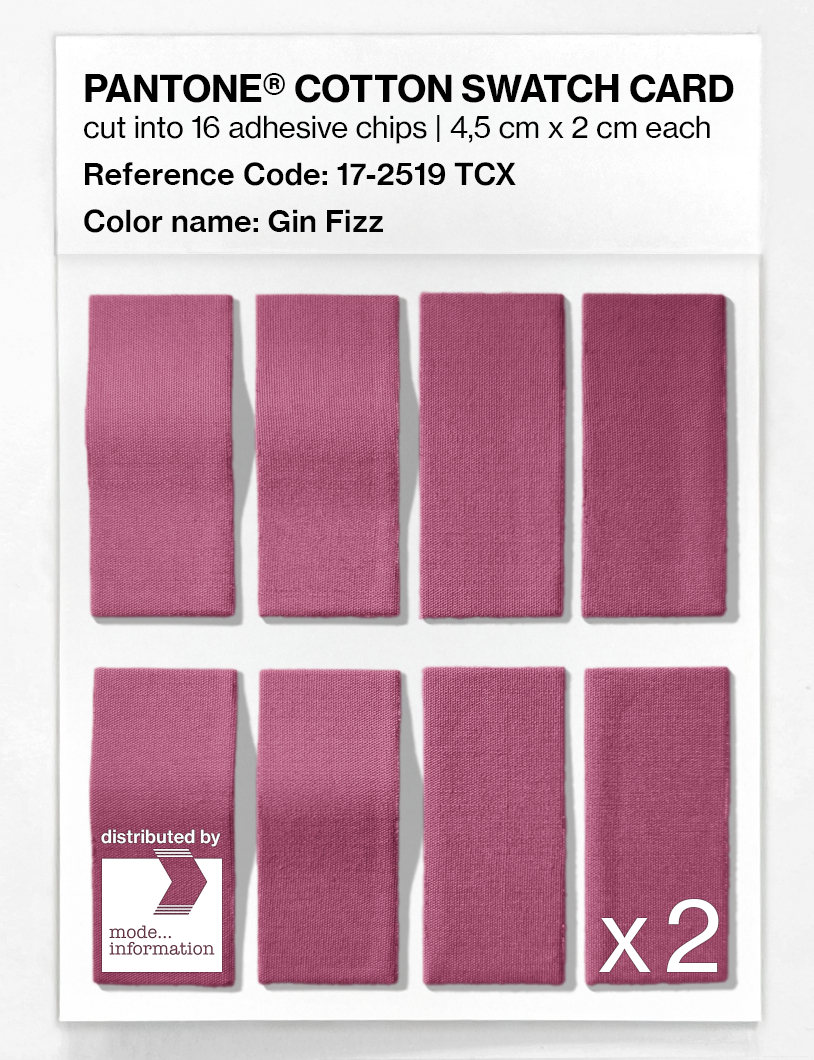 Product image 5 of the product “PANTONE® COTTON SWATCH CARD 17-2519 TCX Gin Fizz ”