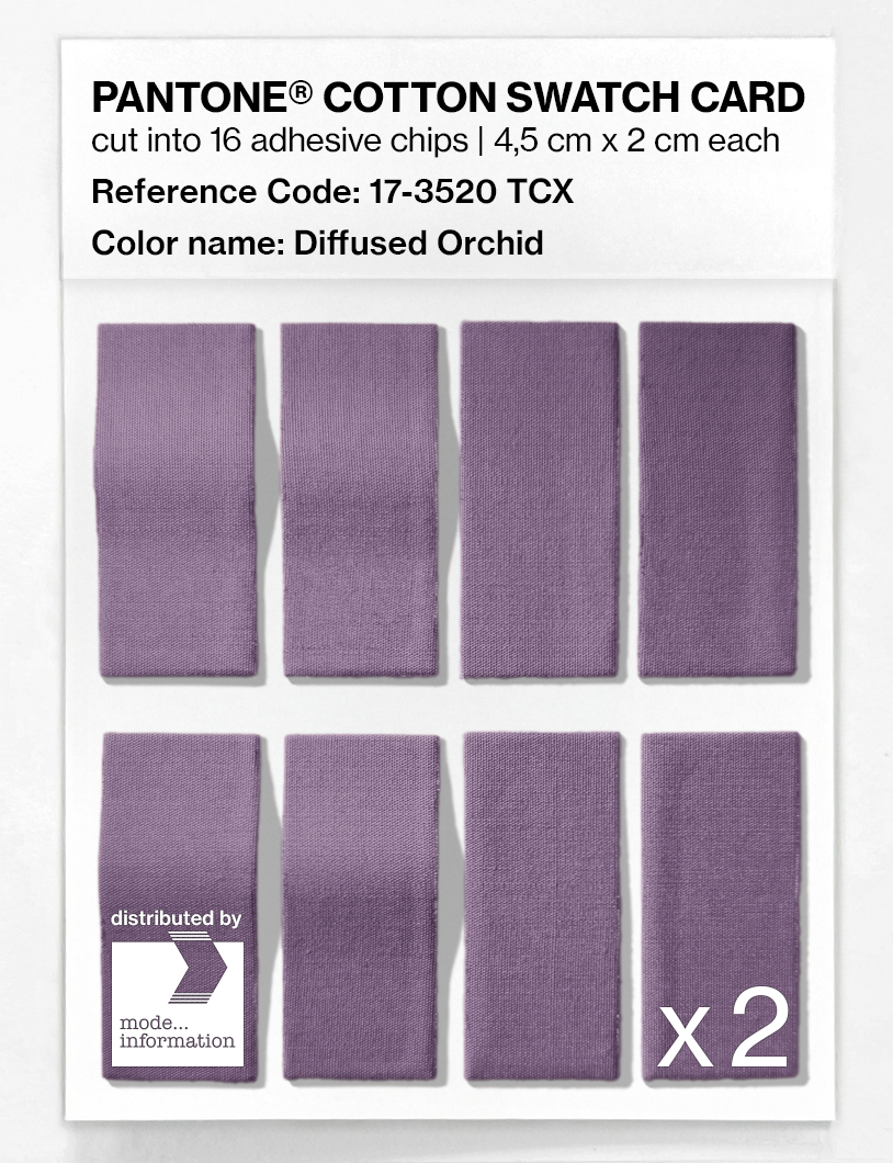 Product image 5 of the product “PANTONE® COTTON SWATCH CARD 17-3520 TCX Diffused Orchid ”