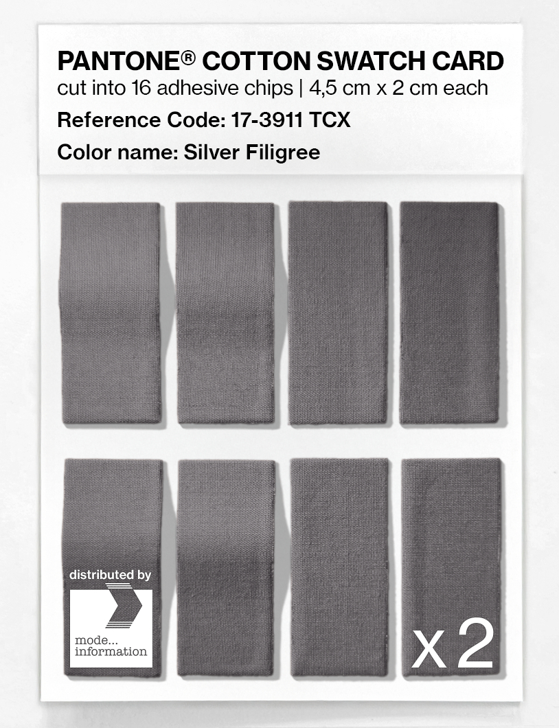 Artikelbild 5 des Artikels “PANTONE® COTTON SWATCH CARD 17-3911 TCX Silver Filigree “