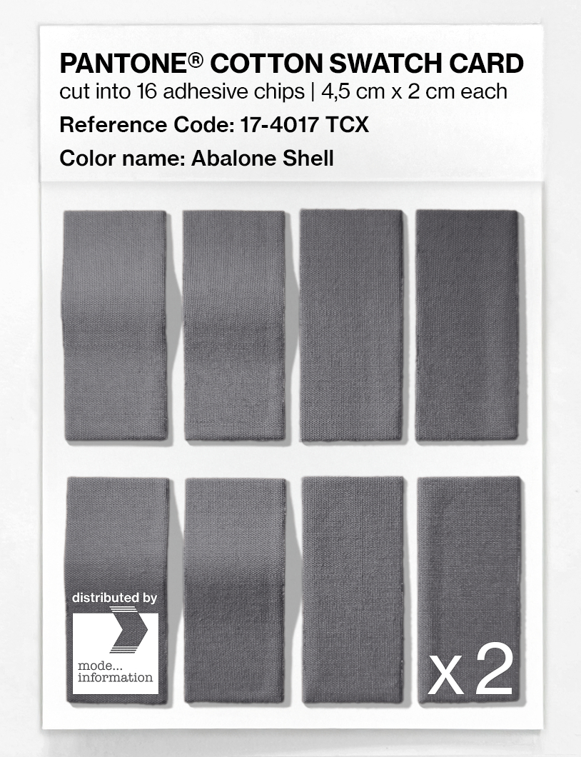 Product image 5 of the product “PANTONE® COTTON SWATCH CARD 17-4017 TCX Abalone Shell ”