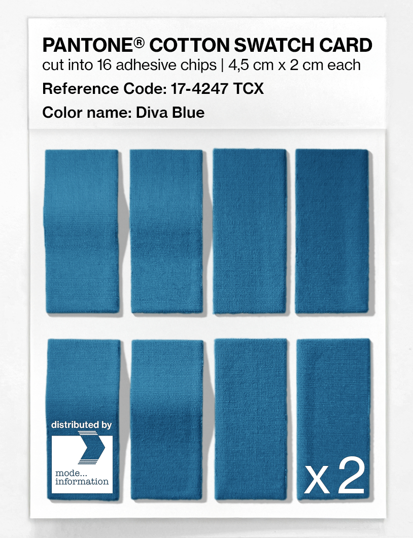 Artikelbild 5 des Artikels “PANTONE® COTTON SWATCH CARD 17-4247 TCX Diva Blue “