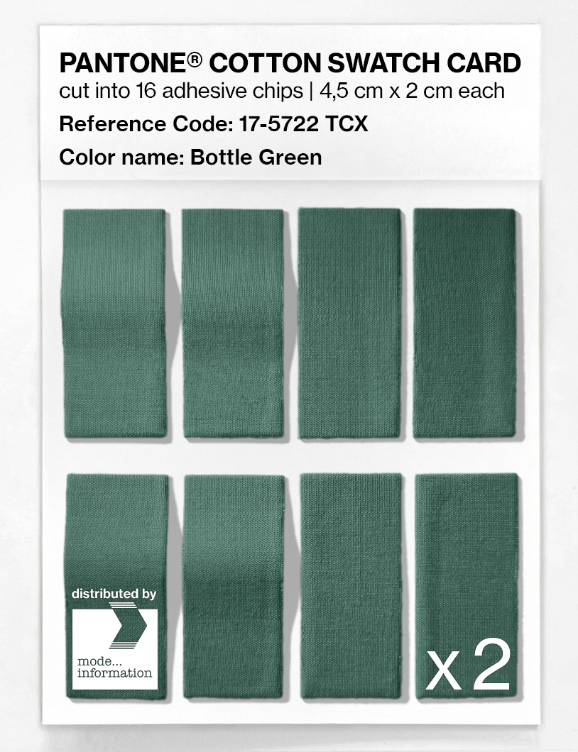 Artikelbild 5 des Artikels “PANTONE® COTTON SWATCH CARD 17-5722 TCX Bottle Green “