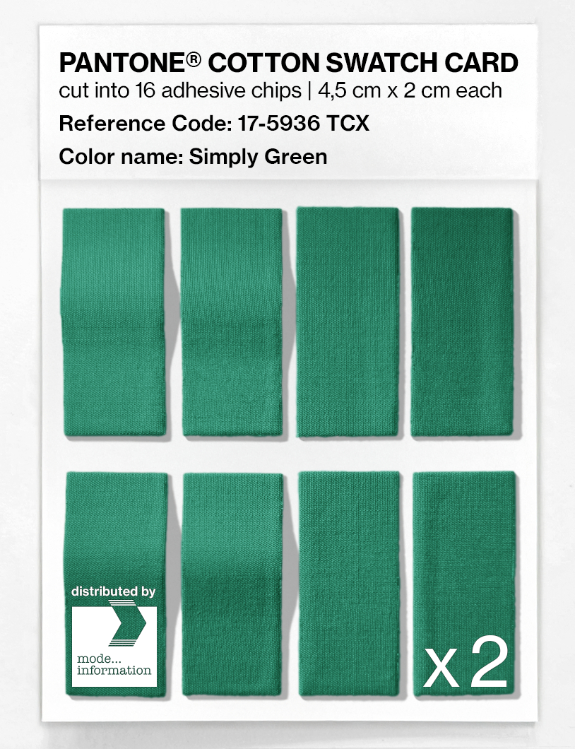 Artikelbild 5 des Artikels “PANTONE® COTTON SWATCH CARD 17-5936 TCX Simply Green “