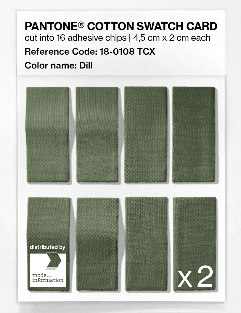 Artikelbild 5 des Artikels “PANTONE® COTTON SWATCH CARD 18-0108 TCX Dill “