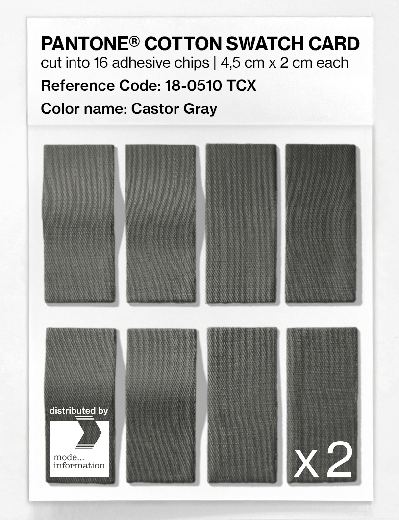 Artikelbild 5 des Artikels “PANTONE® COTTON SWATCH CARD 18-0510 TCX Castor Gray “