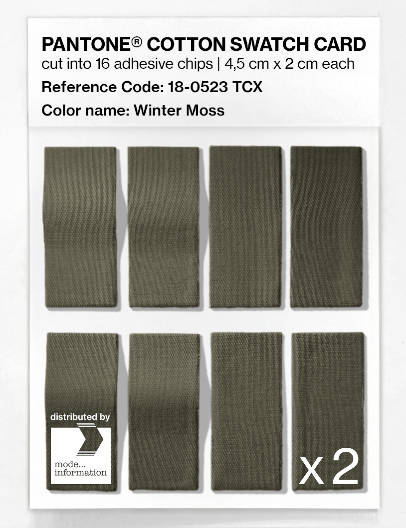 Artikelbild 5 des Artikels “PANTONE® COTTON SWATCH CARD 18-0523 TCX Winter Moss “