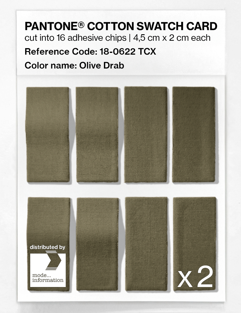 Artikelbild 5 des Artikels “PANTONE® COTTON SWATCH CARD 18-0622 TCX Olive Drab “