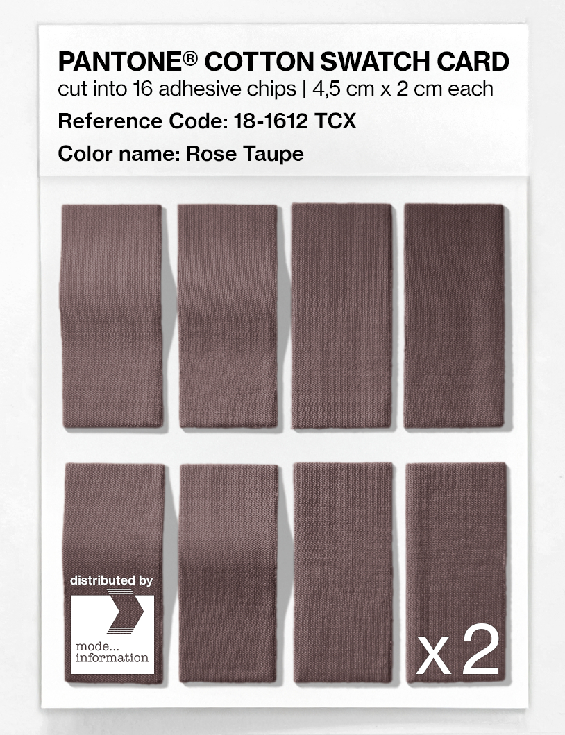 Product image 5 of the product “PANTONE® COTTON SWATCH CARD 18-1612 TCX Rose Taupe ”