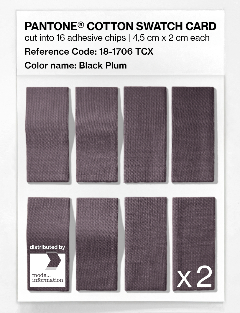 Artikelbild 5 des Artikels “PANTONE® COTTON SWATCH CARD 18-1706 TCX Black Plum “