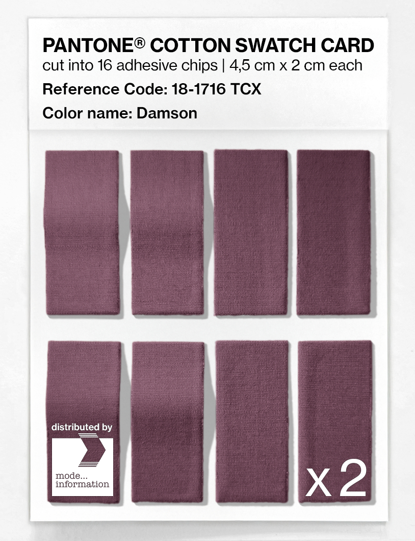 Product image 5 of the product “PANTONE® COTTON SWATCH CARD 18-1716 TCX Damson ”