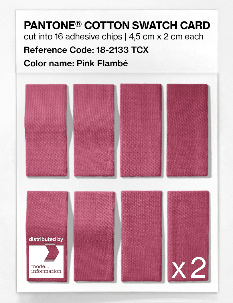 Product image 5 of the product “PANTONE® COTTON SWATCH CARD 18-2133 TCX Pink Flambé ”