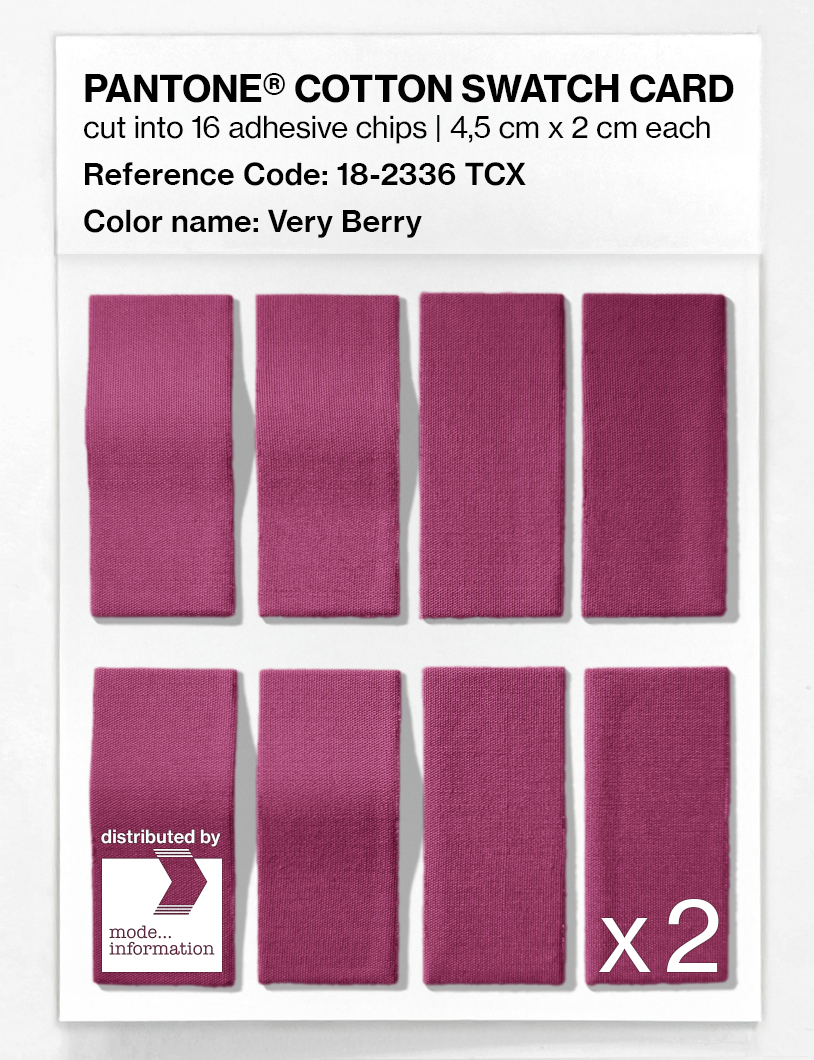 Artikelbild 5 des Artikels “PANTONE® COTTON SWATCH CARD 18-2336 TCX Very Berry “