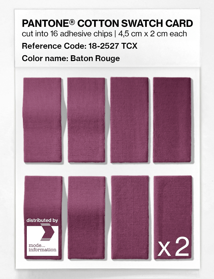 Artikelbild 5 des Artikels “PANTONE® COTTON SWATCH CARD 18-2527 TCX Baton Rouge “