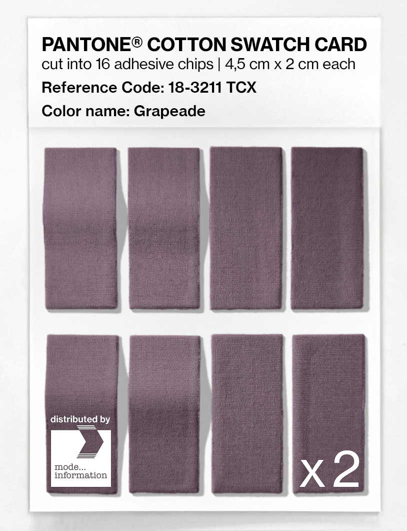 Product image 5 of the product “PANTONE® COTTON SWATCH CARD 18-3211 TCX Grapeade ”