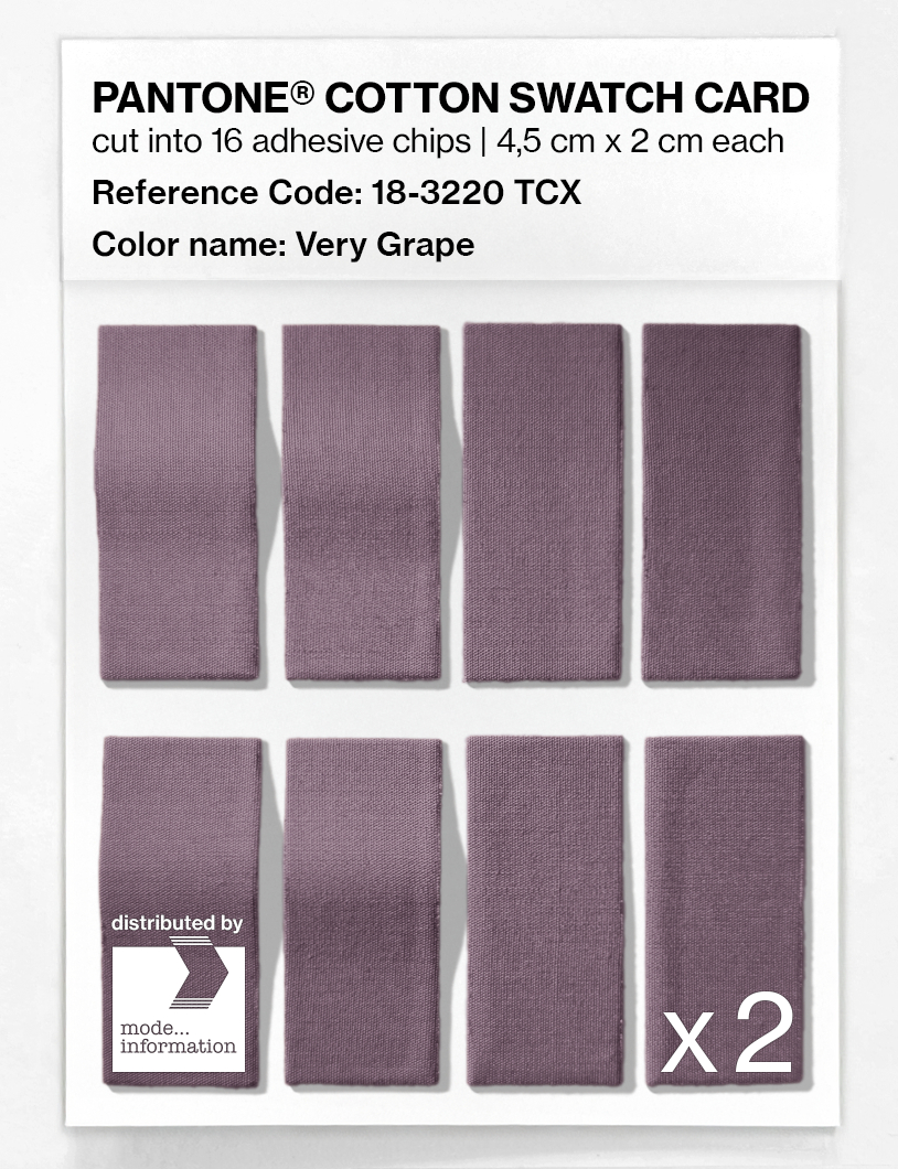 Artikelbild 5 des Artikels “PANTONE® COTTON SWATCH CARD 18-3220 TCX Very Grape “