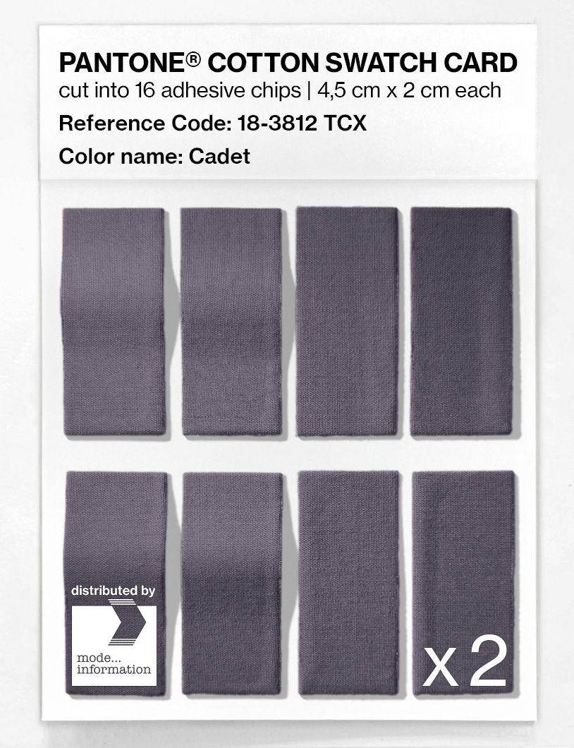 Product image 5 of the product “PANTONE® COTTON SWATCH CARD 18-3812 TCX Cadet ”