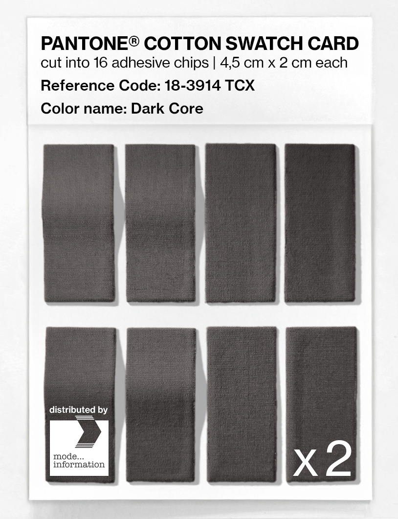 Product image 5 of the product “PANTONE® COTTON SWATCH CARD 18-3914 TCX Dark Core ”