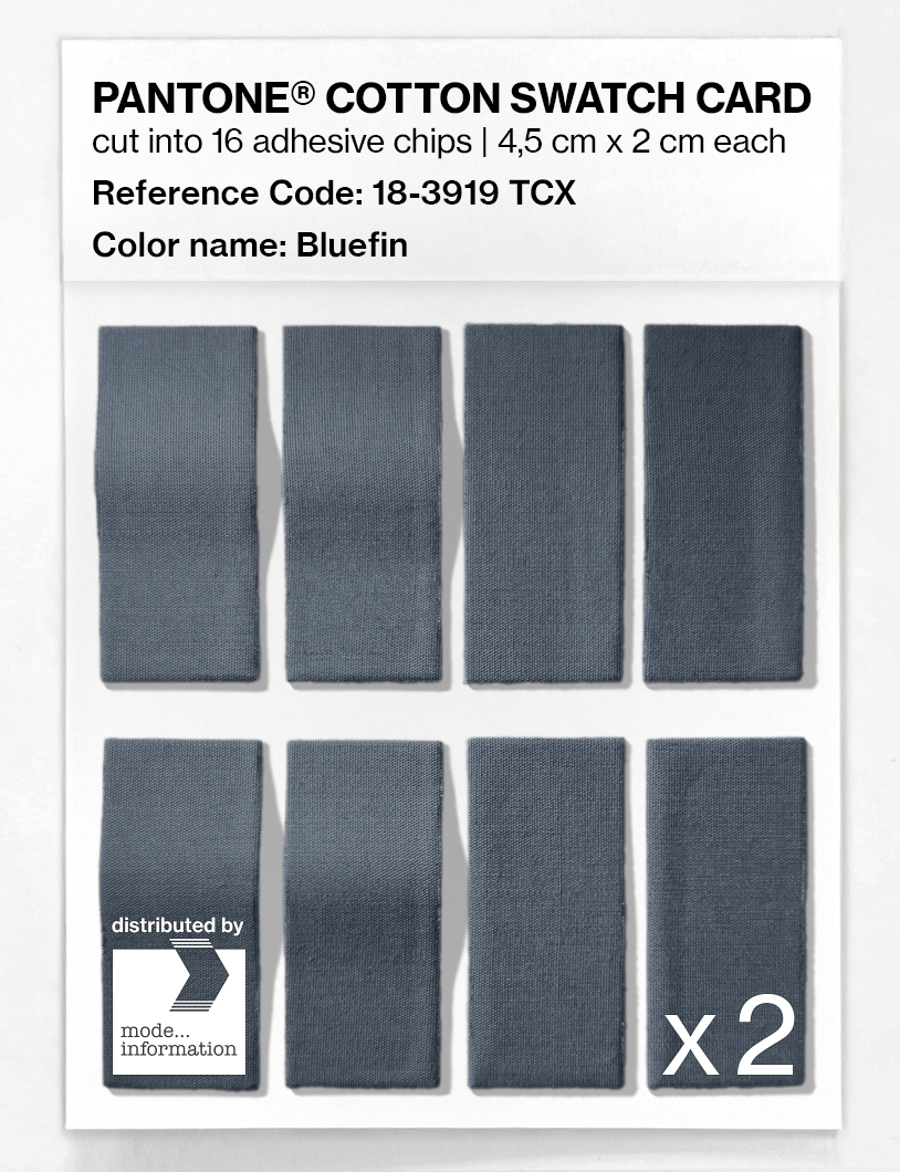 Product image 5 of the product “PANTONE® COTTON SWATCH CARD 18-3919 TCX Bluefin ”