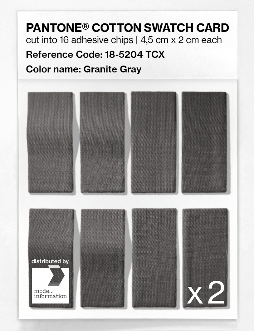 Artikelbild 5 des Artikels “PANTONE® COTTON SWATCH CARD 18-5204 TCX Granite Gray “